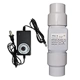 TTiiLoe 2” 18W Inline Duct Fan with Speed Controller 50mm with 40mm PVC Pipe Interface 12V 32 CFM HVAC Fans & Circulators for Attic Kitchen Bathroom