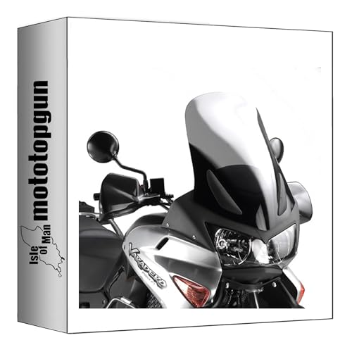Bulle fumée Givi D300S élimine le vent au visage sur Honda Varadero 1000 03-06