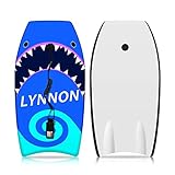 LYNNON Bodyboard Super Lightweight 41 inch/ 37 inch Shark Body Boards with EPS Core Wrist Leash and...