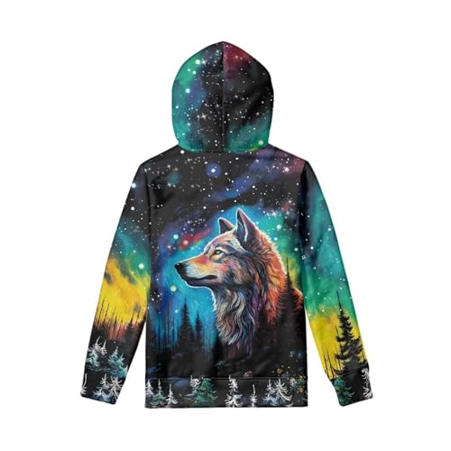 Unisex Kids Sweatshirt Boys Girls, Breathable Soft Hooded Kangaroo Pocket Pullover Hoodies for Teens2