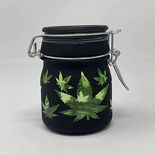 Airtight Glass Herb Jar Medium 3.75