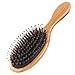 Produktbild Haarbürste, Wildschweinborsten Bürste mit Nylonstiften für Damen Herren Kinder, Paddle Detangler Bürste zur Massieren, Entwirren, Glätten, geeignet für alle Haartypen