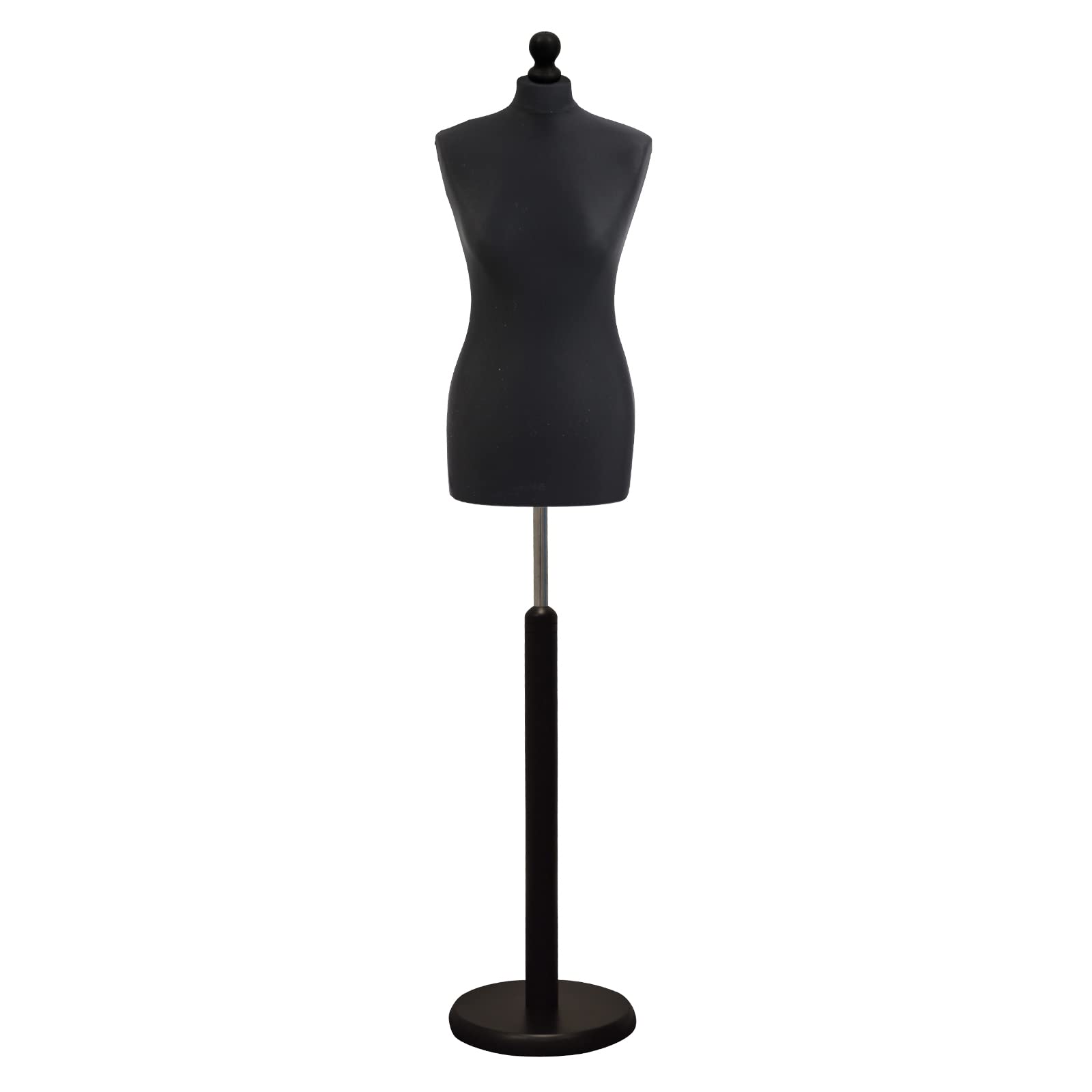 Ace Of Space Women's Black Tailors Dummy Size 10/12 Dressmakers Fashion Mannequin Students With Stand