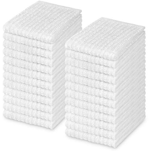 DecorRack 24 Pack 100% Cotton Kitchen Towels for...