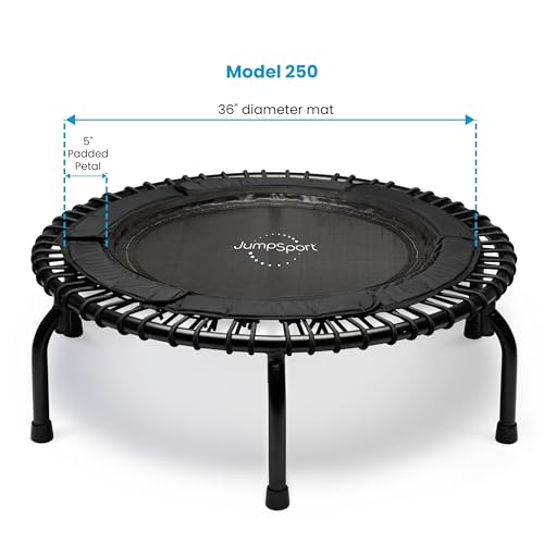 Jumpsport RBJ-S-20188-00 250 Workout Rebounder For Adults, 39 Inch | Essential Home Series | Mini Exercise Fitness Trampoline thumb #1