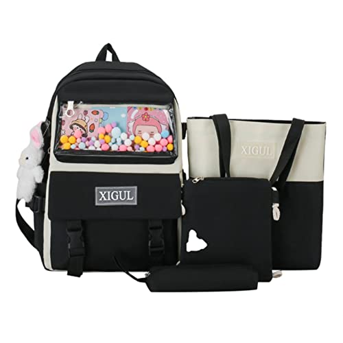 Cartable école Daisy en toile souple et légère avec sa trousse