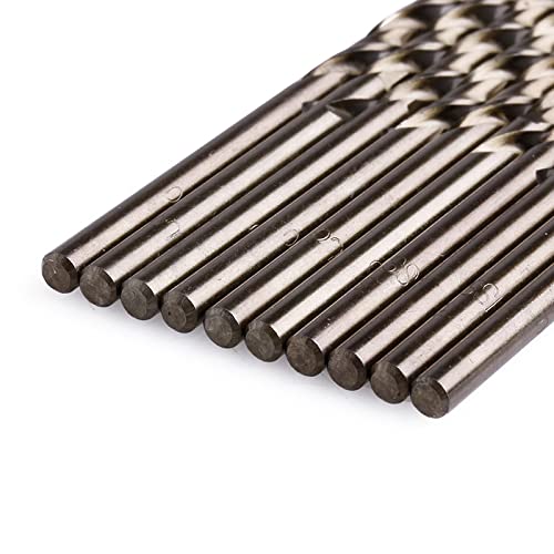 Juego de 10 brocas de taladro en acero M35 con vástago triangular miniatura 6