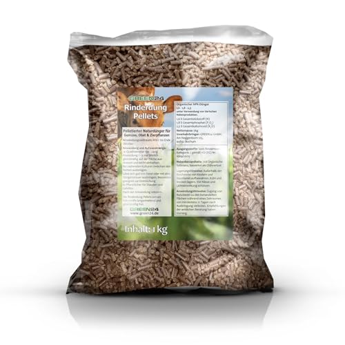 Florissa Bio Rinder-Dung Dünger | 3 Kg Pelletiert | Für Garten & Bodenverbesserung