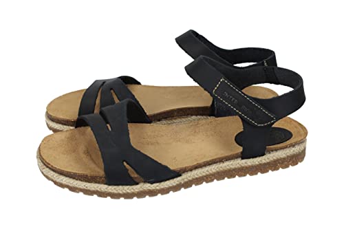 Sandales INTER-BIOS 2203 en cuir noir idéales pour les promenades d'été en ville