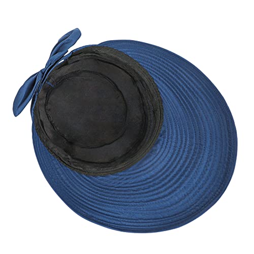 ITODA Femme Casquette Grande Visière Anti-Soleil Chapeau de Soleil Pliable UPF 50+ Casquette Haut Vide Queue de Cheval Pare-Soleil Capeline d'été Large Bord Chapeau de Plage Voyage, 56-58cm – vue 6