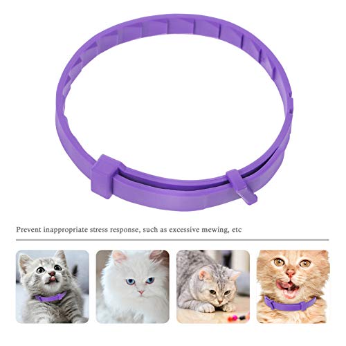 VILLCASE 5Pcs Colar Do Gato Kitty Gato Coleiras Calmantes Naturais Calmantes Feromônios Collar Serve