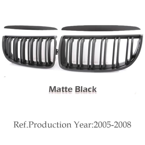 Parrilla delantera para Serie 3 E90 E91 Pre-facelift acabado negro mate 5