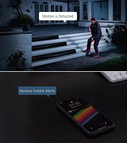 [True Hd] Sansco 2K Expandable 8Ch Home Security Camera System W/ 1Tb Hdd, (4) 2Mp Cctv Outdoor Waterproof Cameras | 24/7 & Motion Recording, Email/App Push Alert, Remote Access | Support Up To 8-Cam #TOP6