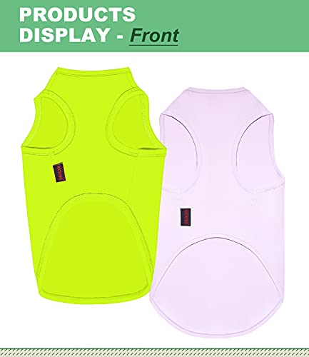 Kickred 2 Pack Dog Cooling Shirts, Ice Pet Vest Dog Clothes For Instant Cooling, Ultra Lightweight Breathable Sleeveless T-Shirts For Large Dogs Boy Girl, Xl #TOP3