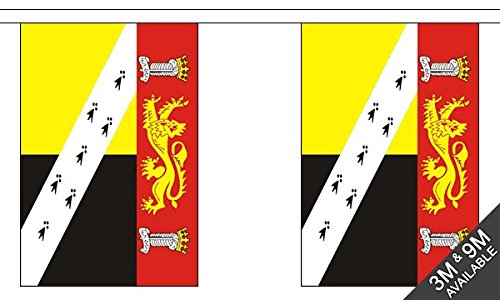 Flagtex Norfolk Crest Fabric Bunting – 3m with 10 Flags – Premium Indoor & Outdoor Decoration — image 1