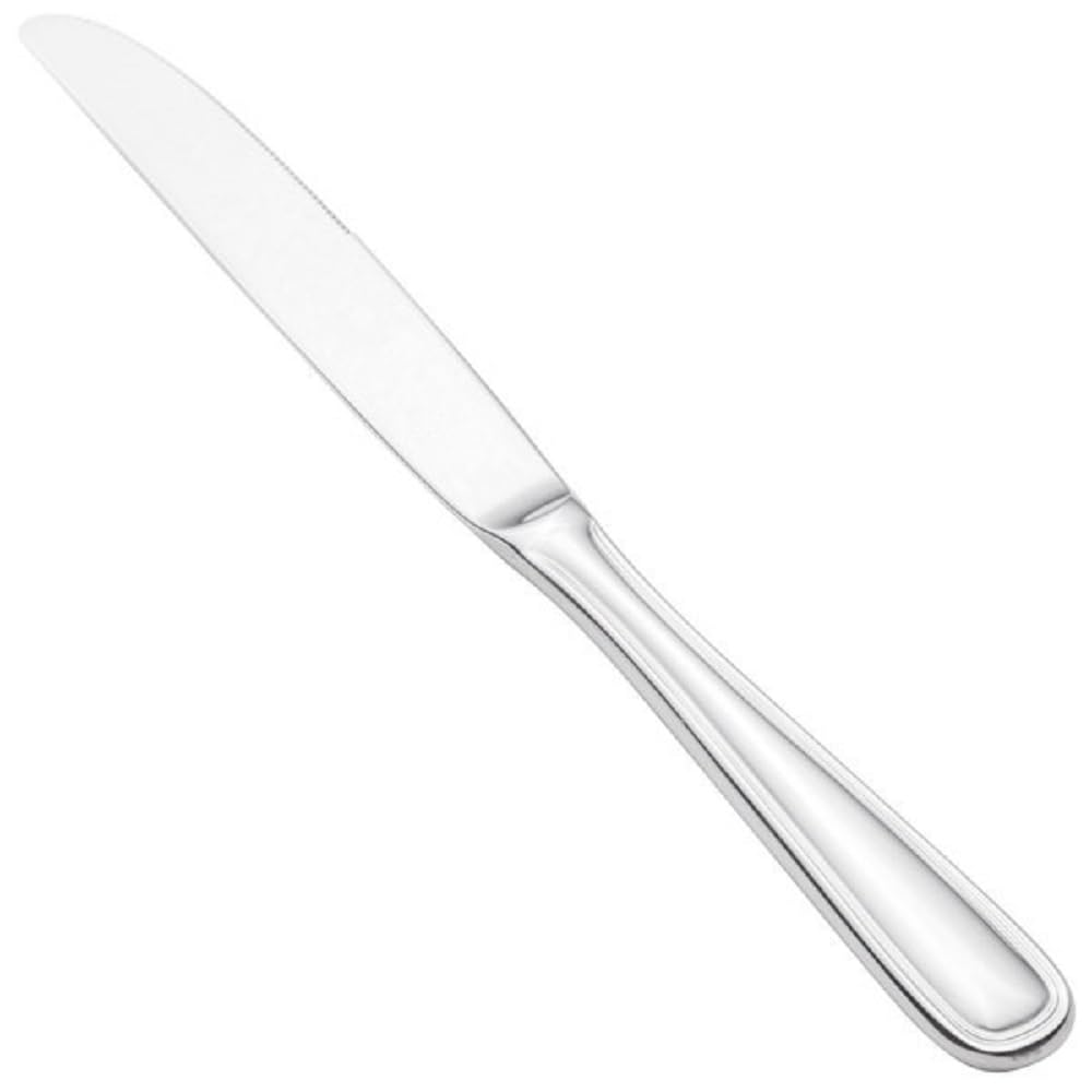 Soro Essentials- Set of 12 - Stainless Steel Simplicity Hollow Handle Table Knife - Mirror Polished Flatware Cutlery Utensil Durable Home Kitchen Eating Tableware Dishwasher Safe