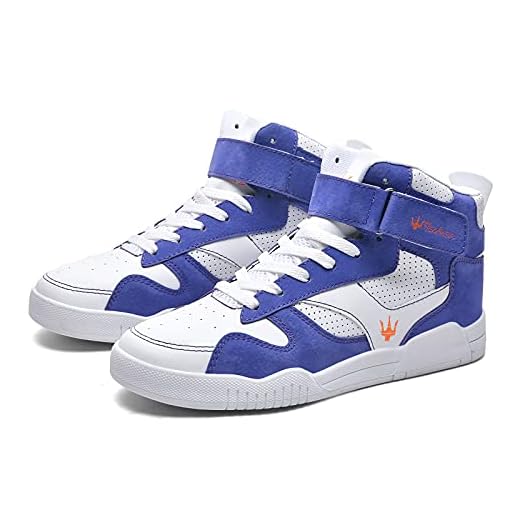 K DUORO Herr sneakers mode höga sneakers utomhus lätta män träningsskor promenadskor, - lila - 46 EU