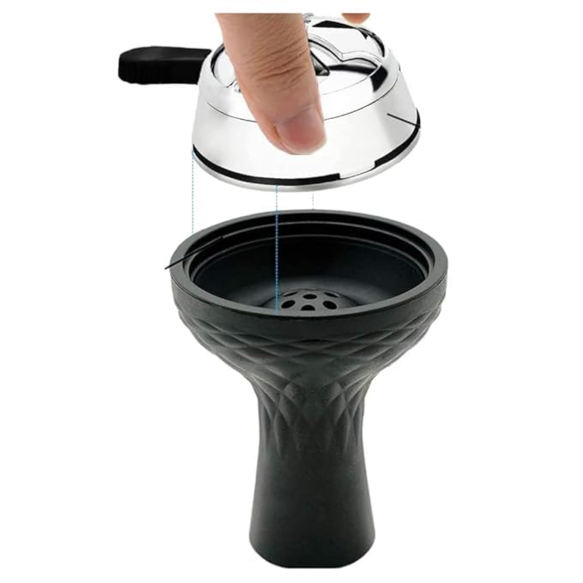 PS - Silicon Hookah Chillum with Heat Management System
