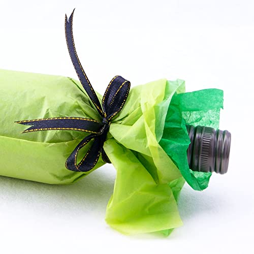 Image of MR FIVE 60 Sheets Gift Tissue Paper Bulk, 20 inch x 14 inch, Green Tissue Paper for Gift Bags, St. Patrick's Day Easter Halloween Birthday Wedding Christmas, 3 Colors