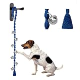 GINIDEAR Dog Doorbells for Potty Training, Handmade Hanging Dog Bell for Door Knob for Puppies to Ri