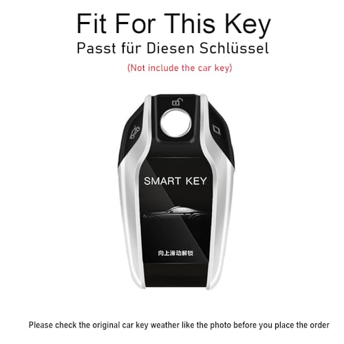 Cadeau idéal coque de clé BMW en cuir et zinc pour Série 5 et 7 - 2