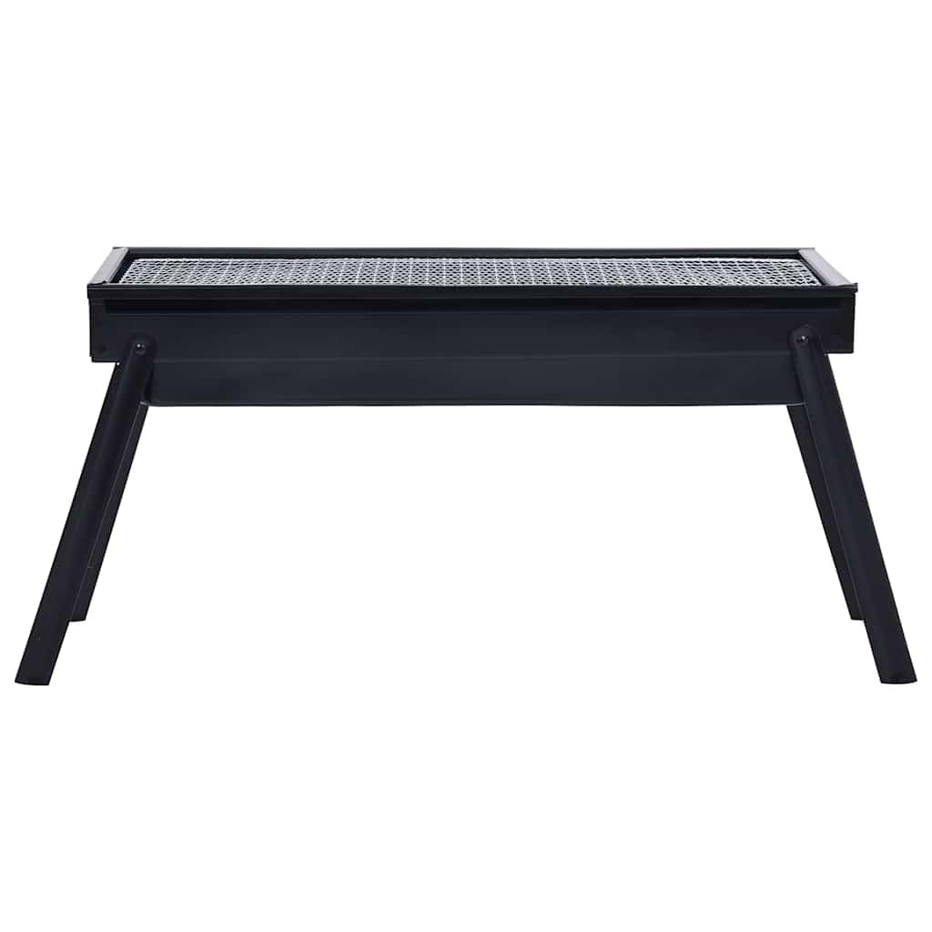 Barbecue portatile da campeggio in acciaio 60 x 22,5 x 33 cm, griglia a carbone per barbecue, per terrazza, esterno, giardino, campeggio