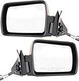 Kool Vue Driver & Passenger Side Mirrors, Side View Mirror Replacement for Jeep Cherokee 1984-1996, Paintable