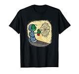 T-shirt avec étiquette de vandale Crop Circle Grafitti Alien T-Shirt