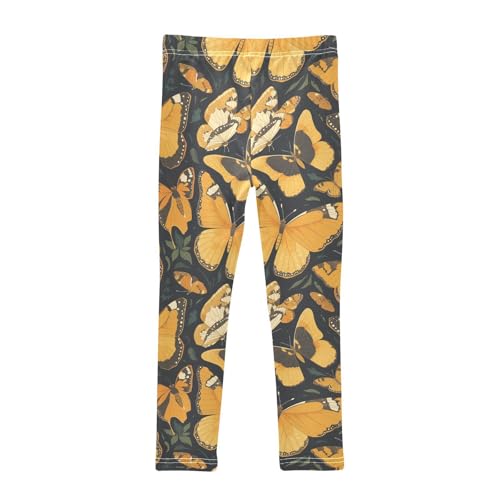 KLL Monarch Butterfly Toddler Girls Active Leggings Stretch High Waisted Yoga Pants Gym2