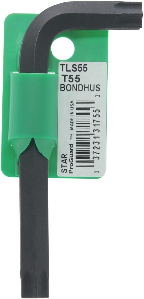 T60 Torx L-Wrench - Short Arm Tagged & Barcoded