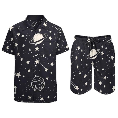 Ensemble Chemise Short Homme Constellations Anti-Chaleur Été