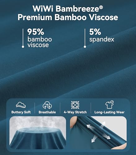 Image of WiWi Viscose from Bamboo Pajamas Set for Women Super Soft Short Sleeve Cooling Summer Plus Size Pjs Sets Sleepwear S-4X