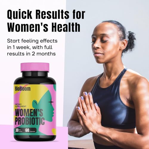Image of BioBloom Vaginal Probiotics for Women | pH Balance with Prebiotics & Lactobacillus Probiotic Blend Women's Vaginal Health Supplement | Promote Healthy Vaginal Odor & Flora 60 Count