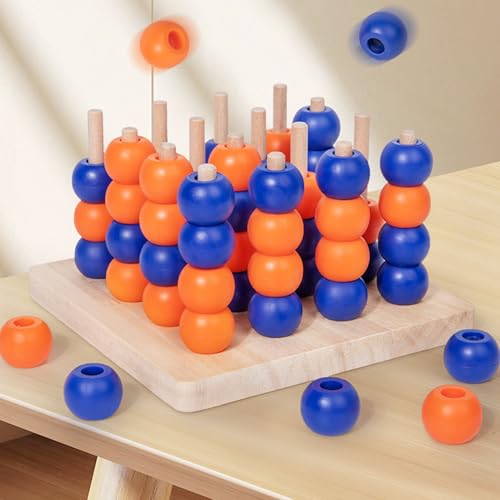 Poder 4 juego de mesa de madera clásico para entretenimiento familiar y escolar 2