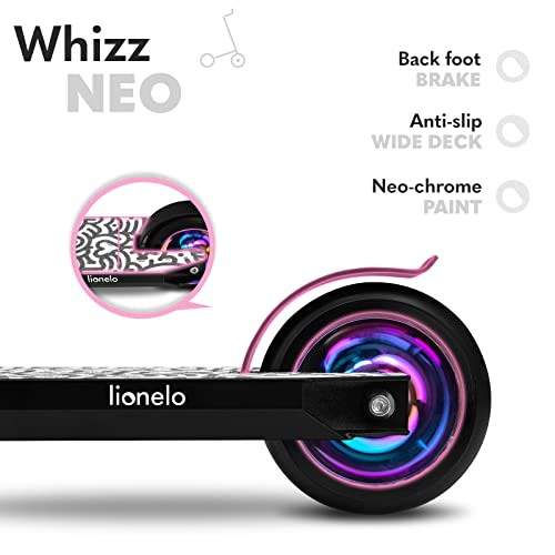 LIONELO Trottinette WHIZZ, roulements à Billes ABEC-9, Plateau en Aluminium, système de Compression HIC, Roues de 110 mm, Guidon Large en T, Frein Flex Fender MN Steel - Design Unique - Image 8
