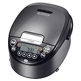 タイガー魔法瓶(TIGER) 炊飯器 5.5合 IH式 炊きたて 遠赤3層土鍋コート釜 粒立ち保温 お手入れ簡単 パンメニュー ダークグレー JPW-X100HD