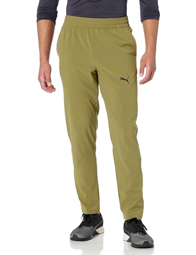 Pantalon Conique PUMA léger performance olive homme M sport respirant