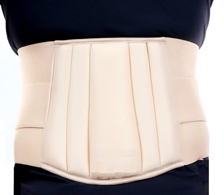 Image of Cotton, Premium Lumbar Support Belt For Back Pain Relief | Ls Belt With Adjustable Strap For Back Pain, Lower Back Support With Cushioning For Men And Women (Xxl(44 inch-48 inch), Beige)