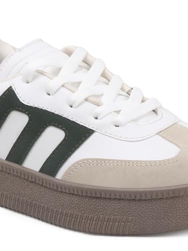 Image of Vendoz Women Sneaker | Cushioned Insole for Comfort | Stylish Lace-Up Design | Lightweigh & Perfect for Casual Outfit for Girls CNV7030