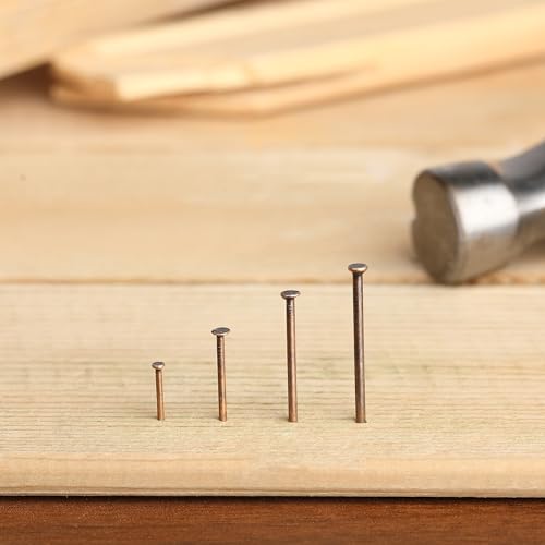 Image of Mr. Pen- Nail Assortment Kit, 600 Pcs, 4 Sizes, Bronze Picture Hangers