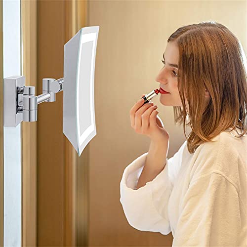 Espejo de Maquillaje Cuadrado con Luz LED y Aumento 3X miniatura 4