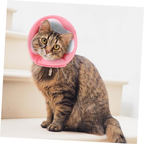 CIYODO Verstellbarer Katzen-halskragen Für Genesung Atmungsaktives Bequemes Design Für Hunde Und Katzen Schutzkragen Wundheilung