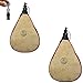 UYUNIX PACK X2 Bota Bottiglia di Cuoio Borsa per il vino in pelle di vacchetta, rivestimento in lattice, 1L con tappo di sfiato per fiaschetta