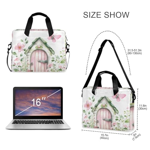 Funda para portátil ALAZA con diseño acuarela flores y mariposas miniatura 5