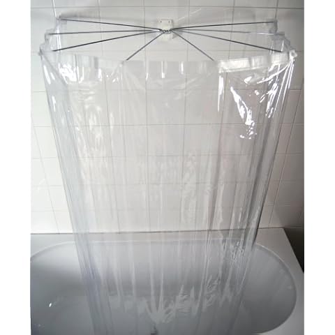 RIDDER Brillant Duschspinne, Duschfaltkabine, Ombrella, Badewannenvorhang Cover