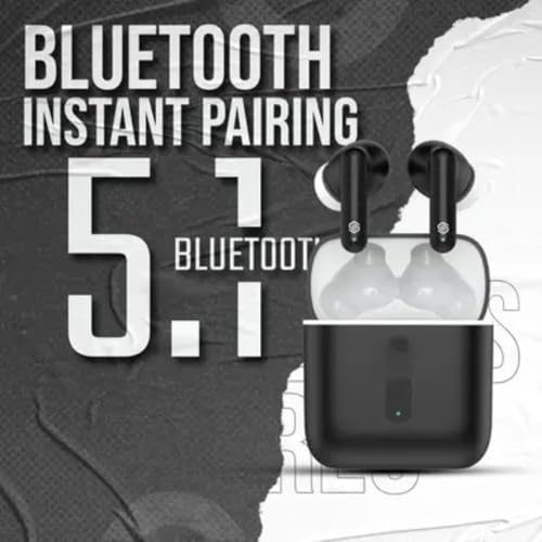 Image of Exxelo (𝟓 𝐘𝐞𝐚𝐫 𝐖𝐚𝐫𝐫𝐚𝐧𝐭𝐲 TWS Wireless Earbuds in-Ear 7 - Bluetooth 5.1 with Mic, 32 Hours Playtime, 30mAh Rechargeable Battery, Touch Control, Instant Pairing for Calls & Music