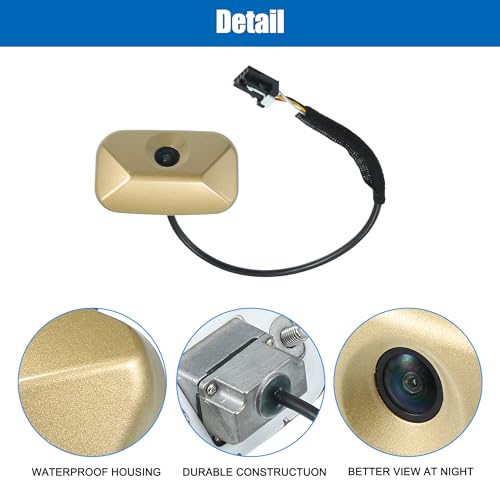Image of ACROPIX Yellow Car Multiangle Views Rear View Back Up Camera Wide Angle Park Assist Reverse Camera Fit for Kia Soul 2010-2013 No.957602K100I7 - Pack of 1