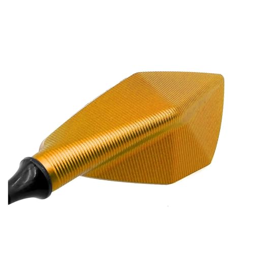 Espejos retrovisores ajustables gran angular de 10mm color naranja para moto 6