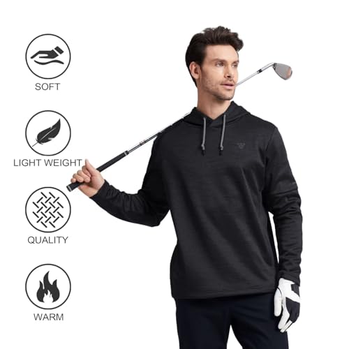 Mens Sweatshirts hoodies Long Sleeve Golf Midweight Heather Drawstring Fleece Winter Hoodies for Men4