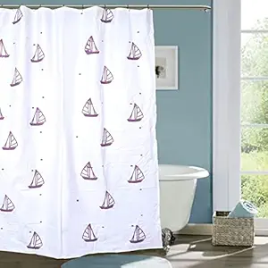 CASA-NEST PVC Waterproof PVC Shower Curtain,7feet (1Pcs),Size 54X84 INCH,Bathroom Curtain SC MULTICOLOUR01 Brush001